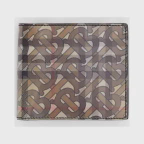 博百利/Burberry 男士 立体印花双折钱夹（国际版） (典藏米色) 80181601