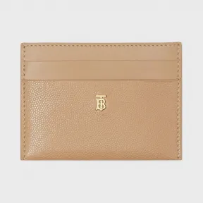 博百利/Burberry 专属标识图案皮革卡片夹 (典藏米色) - 女士  80207201