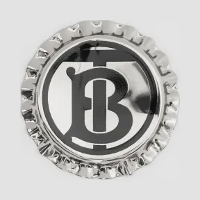 博百利/Burberry 男士 镀钯金瓶盖胸针 (钯金色)  80220241