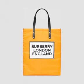 博百利/Burberry 男士 徽标印花尼龙托特包 (橙色)  80223671