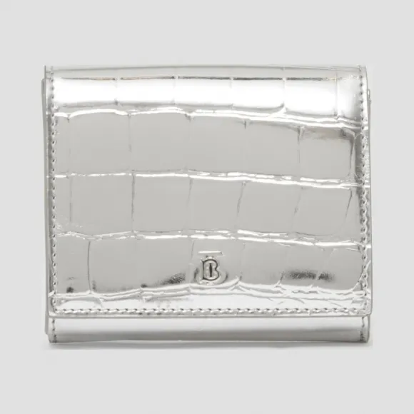 博百利/Burberry 金属感压花折叠式钱夹  P80224491