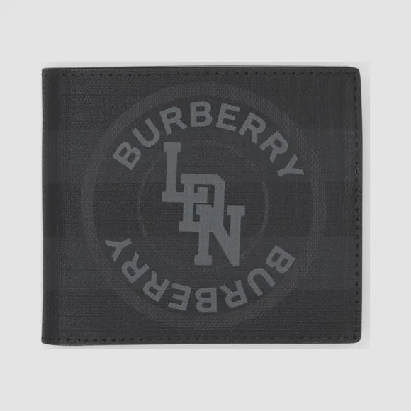 博百利/Burberry 徽标图案双折零钱夹 P80225531