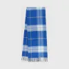 博百利/Burberry 经典格纹羊绒围巾 (墨蓝色 / 蓝铃草色)  80226821