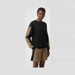 博百利/Burberry 女士 Vintage 格纹抽绳短裤 (古典黄) 80227051