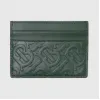 博百利/Burberry 专属标识皮革卡片夹 (深松柏绿) - 男士  80229371