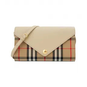 博百利/Burberry 米白色 牛皮 女性 单肩包 8023218