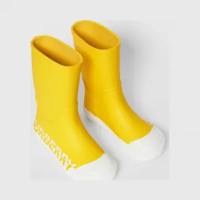 博百利/Burberry 徽标印花双色橡胶雨靴  P80233651