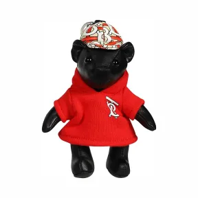 博百利/Burberry 专属标识图案连帽衫 Thomas 泰迪熊吊饰 (黑色 / 红色) - 女士  80236751