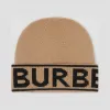 博百利/Burberry 徽标嵌花羊绒毛线帽 (典藏米色)  80239831