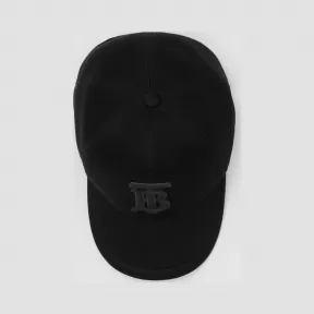 博百利/Burberry 专属标识徽章橡胶棒球帽 (黑色)  80240371