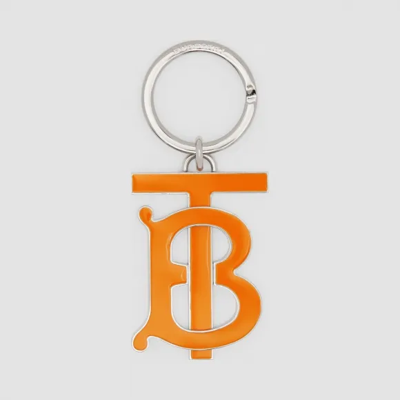 博百利/Burberry 专属标识图案镀钯金钥匙圈  P80242391