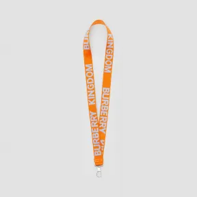 博百利/Burberry 徽标提花挂带 (婴儿蓝 / 亮橙色) - 男士  80242441