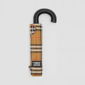 博百利/Burberry Vintage 格纹折叠雨伞 (典藏米色)  80247821