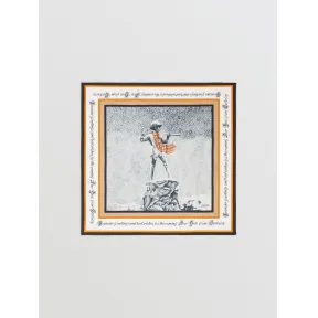 博百利/Burberry 圣诞印花丝质方巾 (亮橘色)  80255641