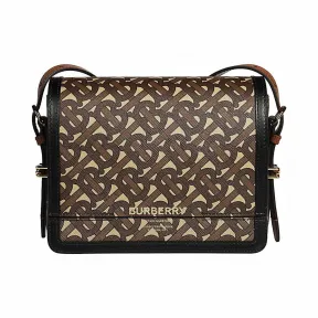 博百利/Burberry Grace - 小号专属标识印花环保帆布格雷丝包 (马勒棕) - 女士  80264311