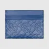 博百利/Burberry 专属标识皮革卡片夹 (浅帆布蓝) - 男士  80267291