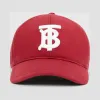 博百利/Burberry 专属标识图案平织棒球帽 (深红色)  80278341