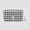 博百利/Burberry Lola - 迷你小方格皮革萝纳包 (黑色 / 白色)  80281151