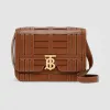 博百利/Burberry 女士 TB 中号专属标识编织皮革锁扣包  80281621