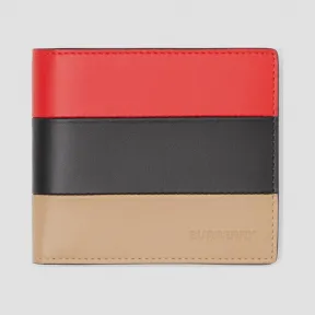 博百利/Burberry 拼色皮革双折钱夹 P80285751