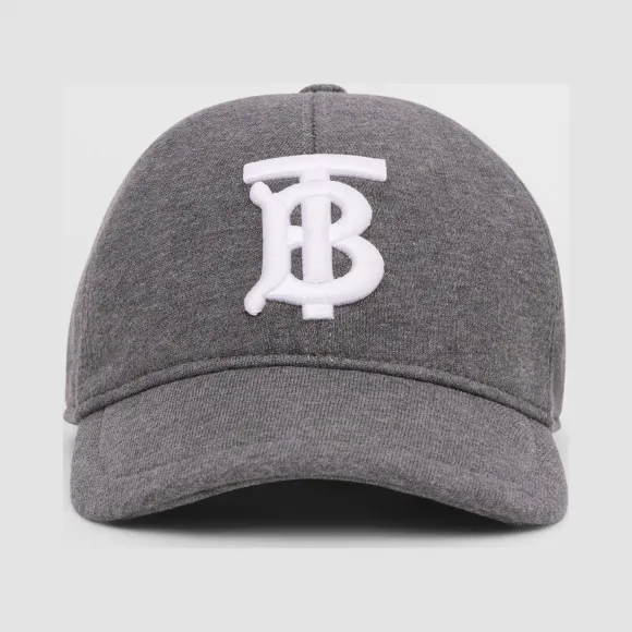 博百利/Burberry 专属标识图案平织棒球帽 (深炭灰)  80285821
