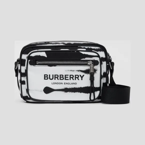 博百利/Burberry 男士 水彩印花 ECONYL® 斜背包  80289531