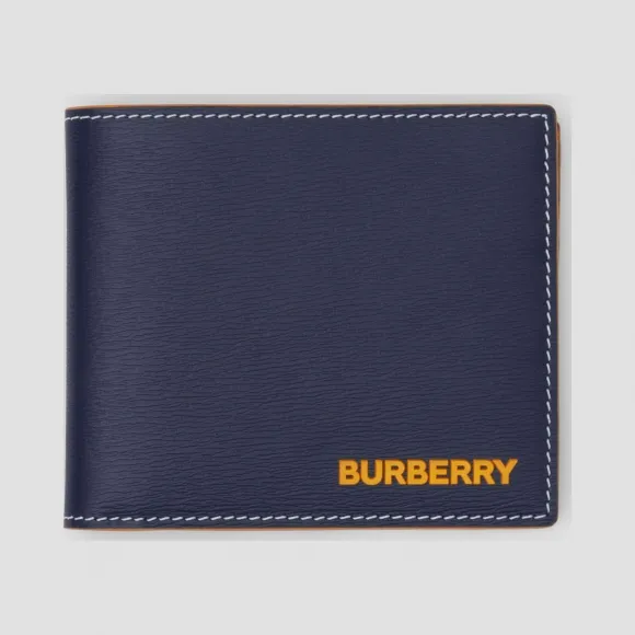 博百利/Burberry 男士 缉明线粒纹皮革双折钱夹 80304251