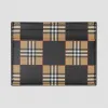 博百利/Burberry 男士 棋盘格纹印花皮革卡片夹  80307871