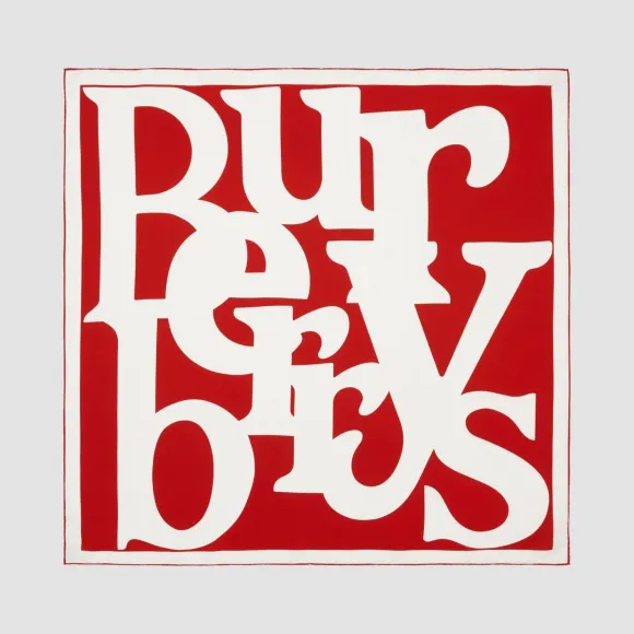 博百利/Burberry 女士 典藏徽标印花丝质方巾  80307971