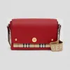 博百利/Burberry 女士 Vintage 格纹拼皮革 Note 斜背包  80324041