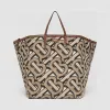 博百利/Burberry 女士 Beach Tote – 特大号专属标识刺绣棉质沙滩托特包  80326641