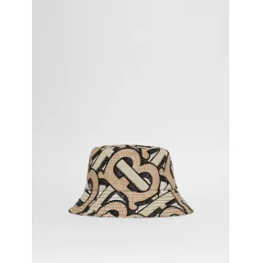 博百利/Burberry 女士 专属标识印花棉质帆布渔夫帽  80337051