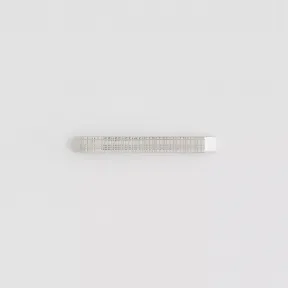 博百利/Burberry 格纹雕花镀钯金领带夹 (钯金色) - 男士 80371131