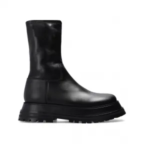 博百利/Burberry 黑色 外 层:|皮质r |内 层:|皮质|鞋底:|橡胶 女士 短靴 80436471