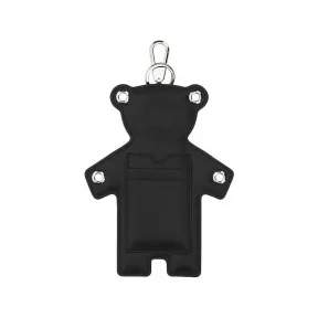 博百利/Burberry 黑色 小羊皮小熊卡片钱包钥匙圈 80444621