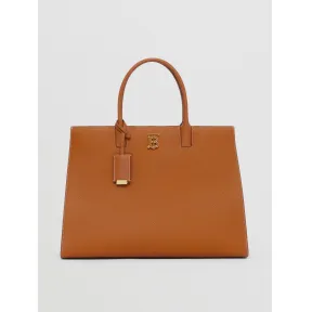 博百利/Burberry 中号粒纹皮 Frances 包 (暖赤褐棕色) - 女士 80490431