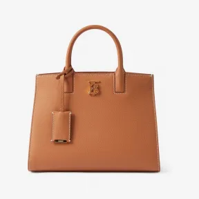 博百利/Burberry 迷你皮革 Frances 包 (暖赤褐棕色) - 女士 80490451