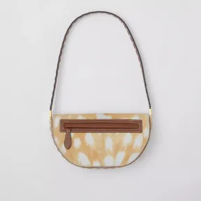 博百利/Burberry Olympia – 小号鹿纹小牛毛埃伦匹亚包 (米色) - 女士 80490701