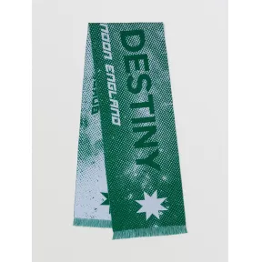 博百利/Burberry Destiny 字母提花羊毛围巾 (深云杉绿) 80496631