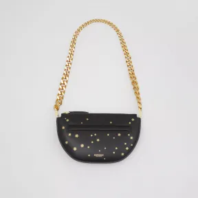 博百利/Burberry Olympia – 迷你星辰印花皮革拉链埃伦匹亚包 (黑色) - 女士 80526331