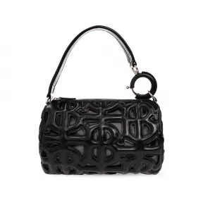 博百利/Burberry 黑色 外 层:|100% Lamb 皮质|内 层:|100% 聚酰胺e|其他 Elements:|100% 金属 女士 单肩包 80533691