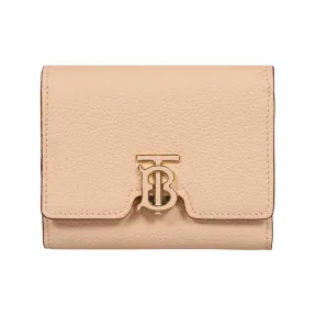 博百利/Burberry 8055219 GRAINY LEATHER TB 折叠钱包 粉红色