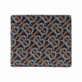博百利/Burberry 8059339 MONOGRAM 印花双折钱包黑色