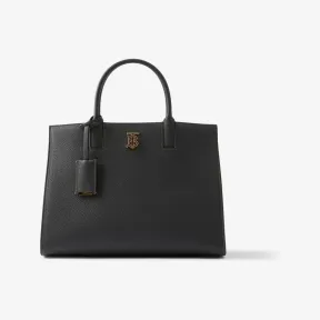 博百利/Burberry 粒纹皮革小号 Frances 包 (黑色) 80609741