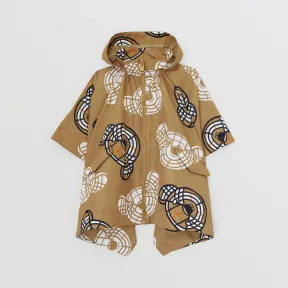 博百利/Burberry 可拆式连帽 Thomas 泰迪熊印花斗篷 (典藏米色) 80617331