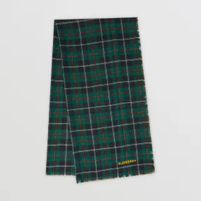 博百利/Burberry 双面两用格纹轻质羊绒围巾 (多色) 80621921