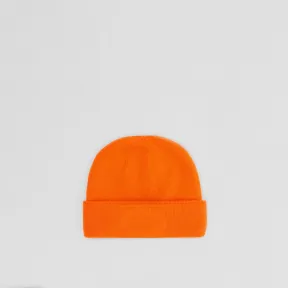 博百利/Burberry 橡木叶徽章刺绣羊绒毛线帽 (亮橘色) 80642301