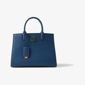 博百利/Burberry 粒纹皮革迷你 Frances 包 (深海军蓝) 80661551