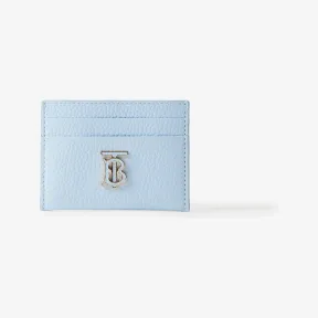 博百利/Burberry 粒纹皮革 TB 卡片夹 (浅蓝色) 80668961