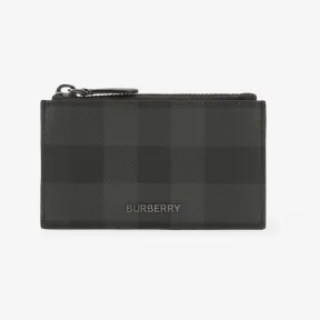 博百利/Burberry 格纹拉链卡片夹 80716801